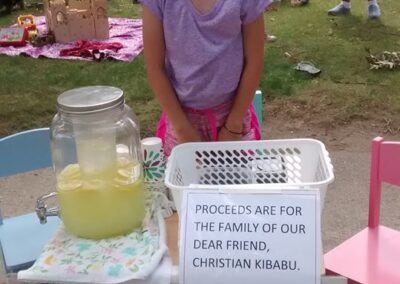 Kids lemonade stand to benefit family of Christian Kibabu
