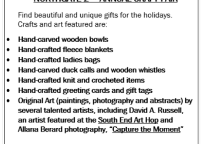 Northgate 2nd Annual Craft Fair in December 2017