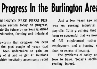 Headline - Progress in the Burlington Area