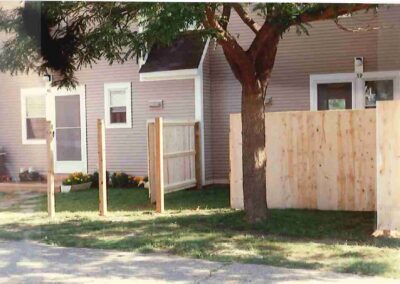 New privacy fences